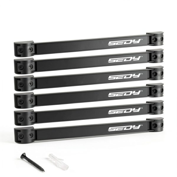 SEDY 7-Piece 12" Magnetic Tool Holder Storage Organizer, Garage Wall Mount Rack Organization Strip Power Magnet Organizers Mounted Workbench Board Slatwall Van Hanger-1