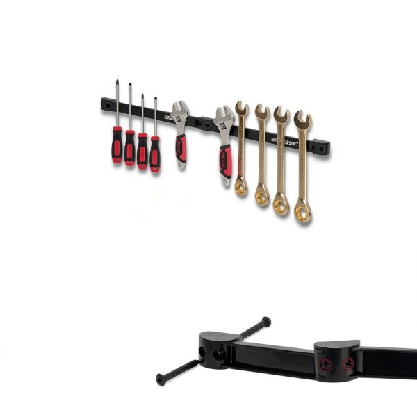 SEDY 7-Piece 12" Magnetic Tool Holder Storage Organizer, Garage Wall Mount Rack Organization Strip Power Magnet Organizers Mounted Workbench Board Slatwall Van Hanger-3